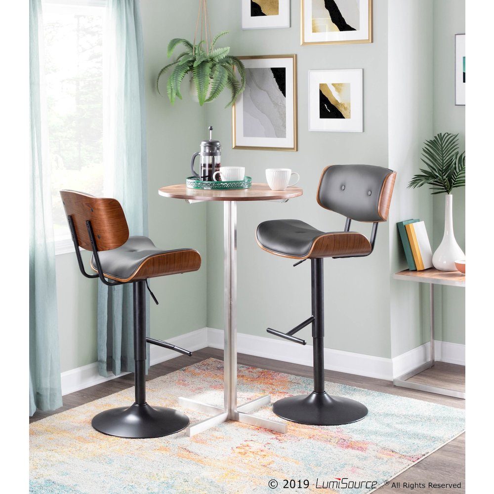 Lombardi Adjustable Barstool - Set of 3. Picture 9