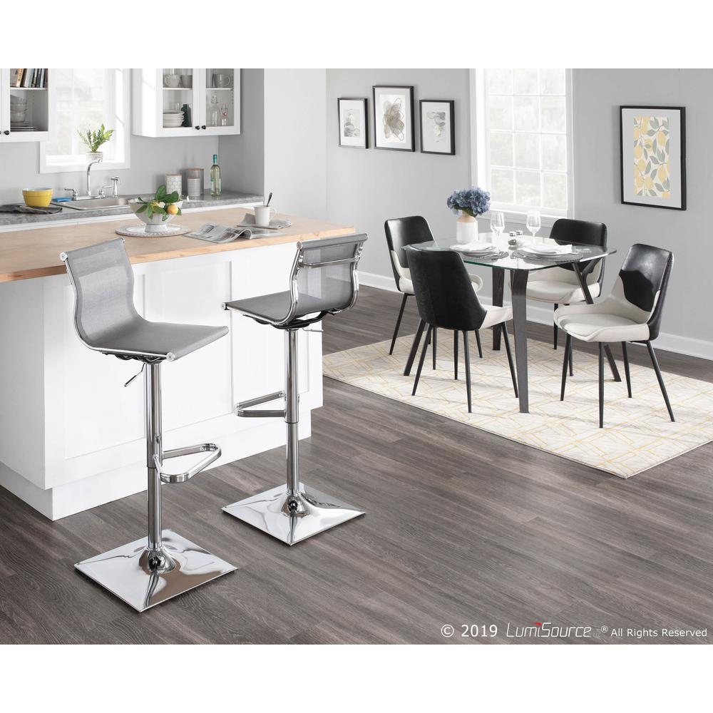 Silver Mirage Barstool. Picture 8
