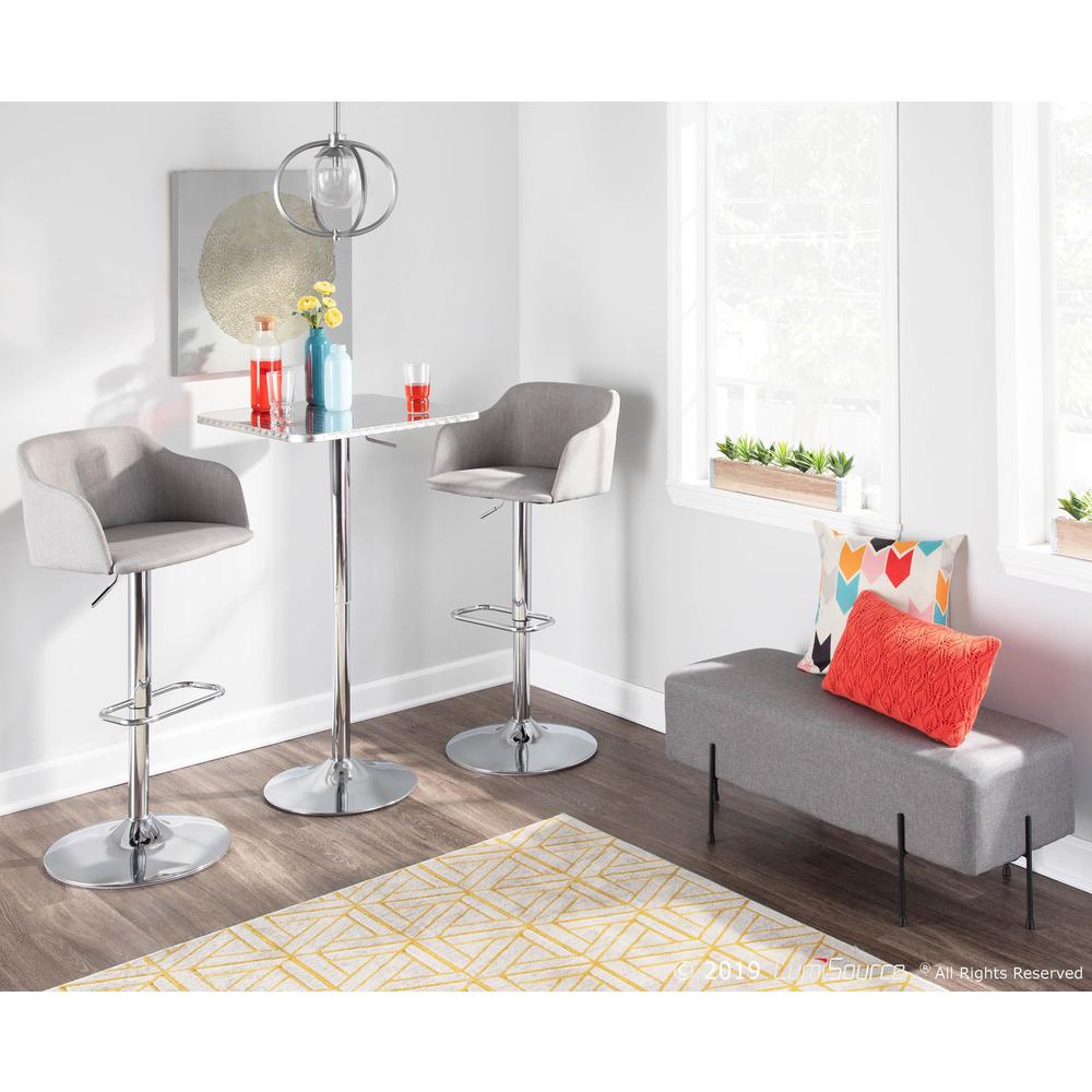 Light Grey Daniella Barstool. Picture 8
