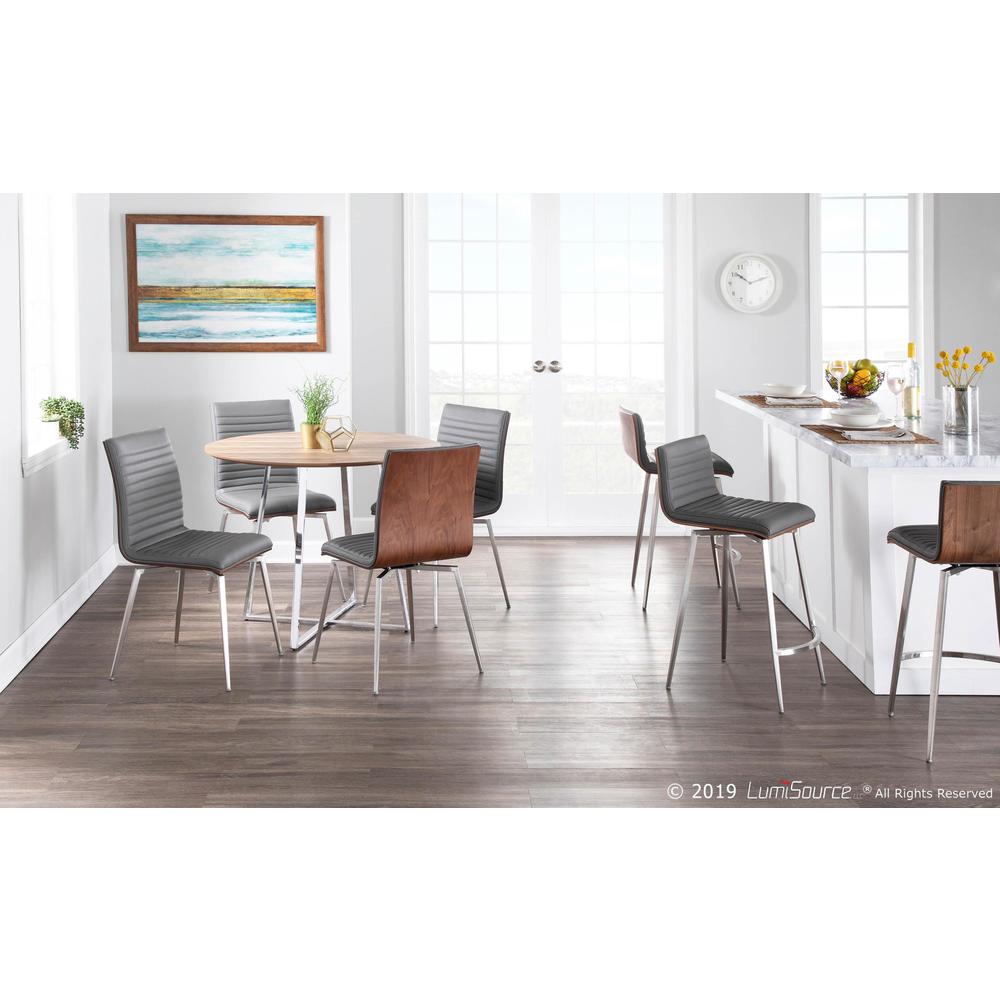 Silver Mason Swivel Counter Stool - Set of 2. Picture 10
