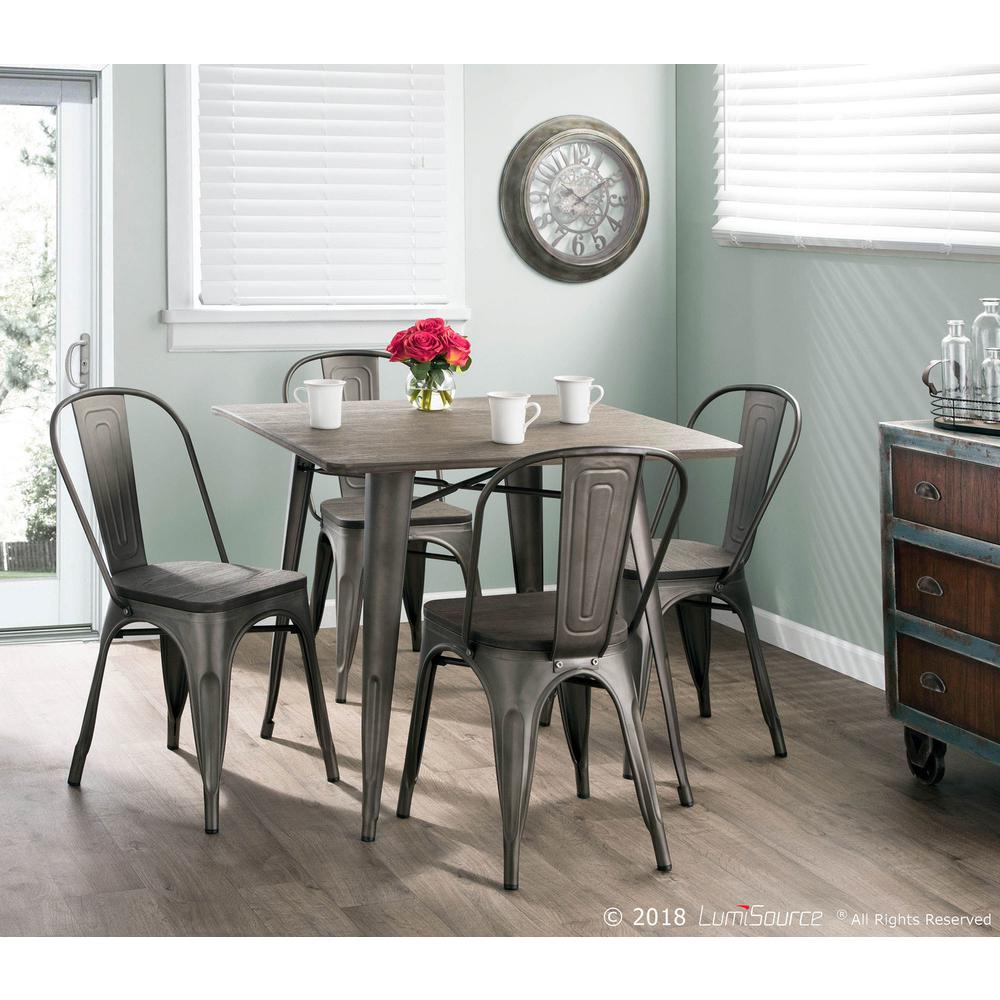 Antique, Espresso Oregon Dinette Table. Picture 5