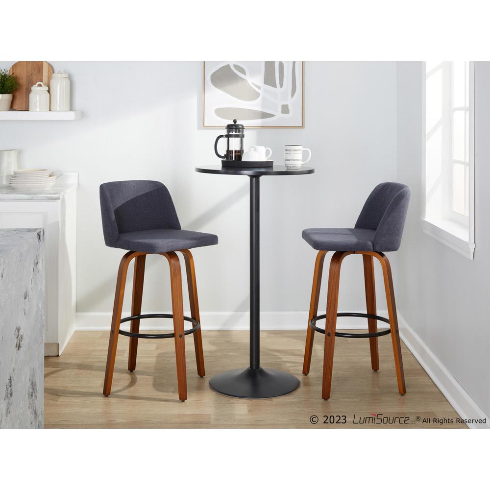 Multi Toriano 30" Fixed-Height Barstool - Set of 2. Picture 5