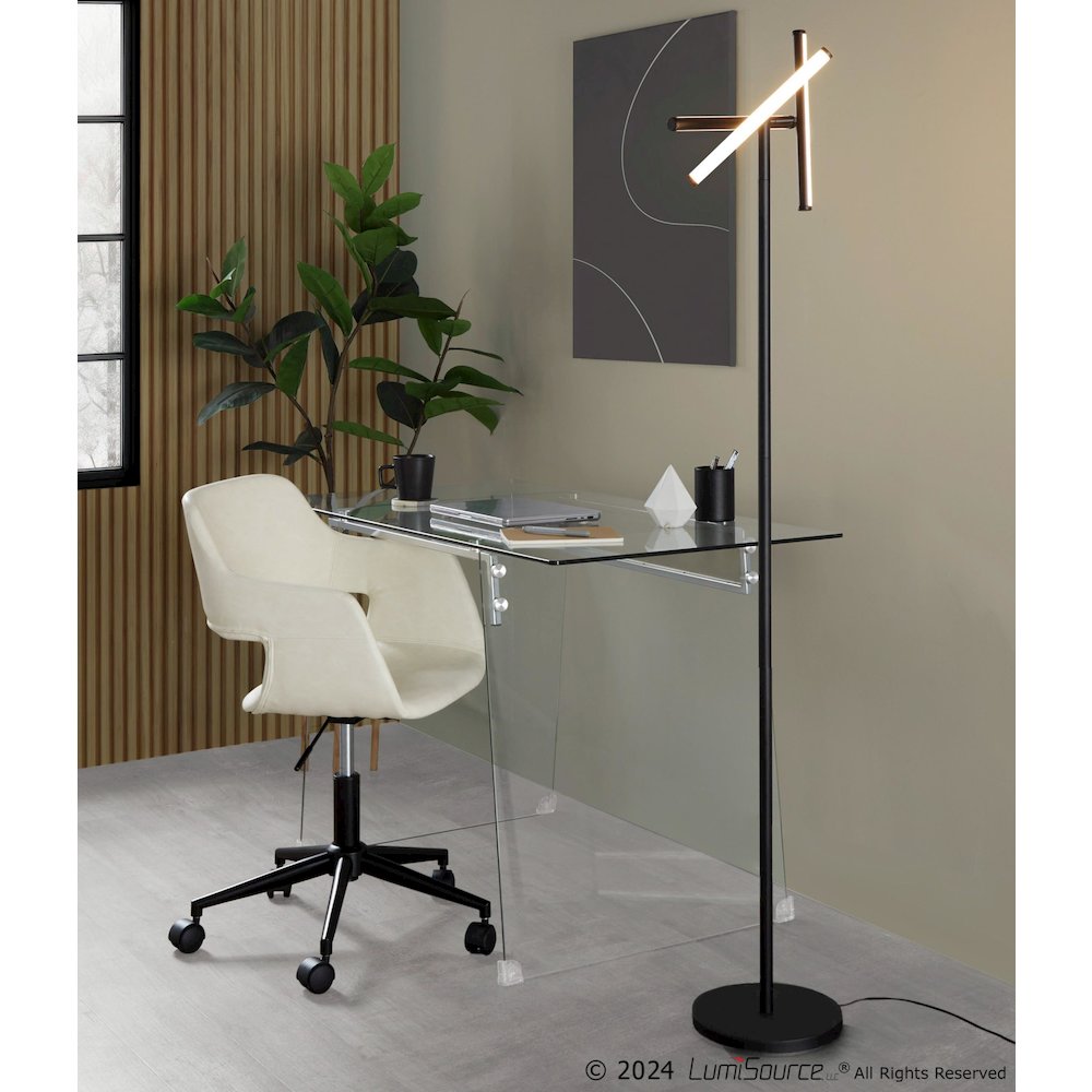 Icicle 65" Swivel Floor Lamp. Picture 14