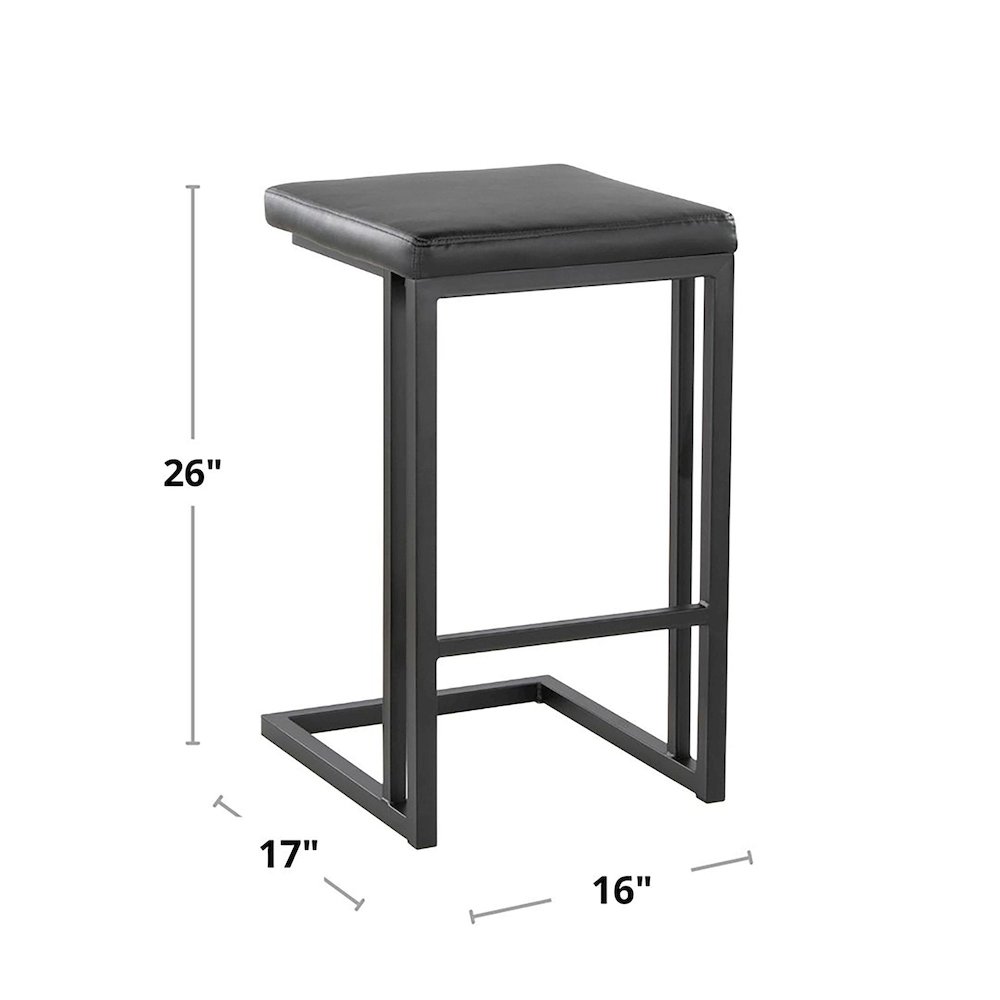 Roman 26" Fixed-Height Counter Stool - Set of 2. Picture 11