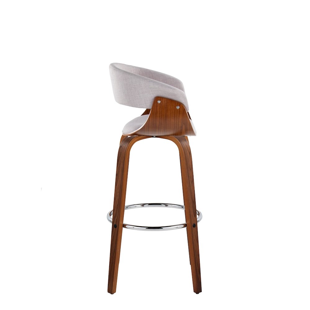 Vintage Mod 30" Fixed-Height Barstool - Set of 2. Picture 8