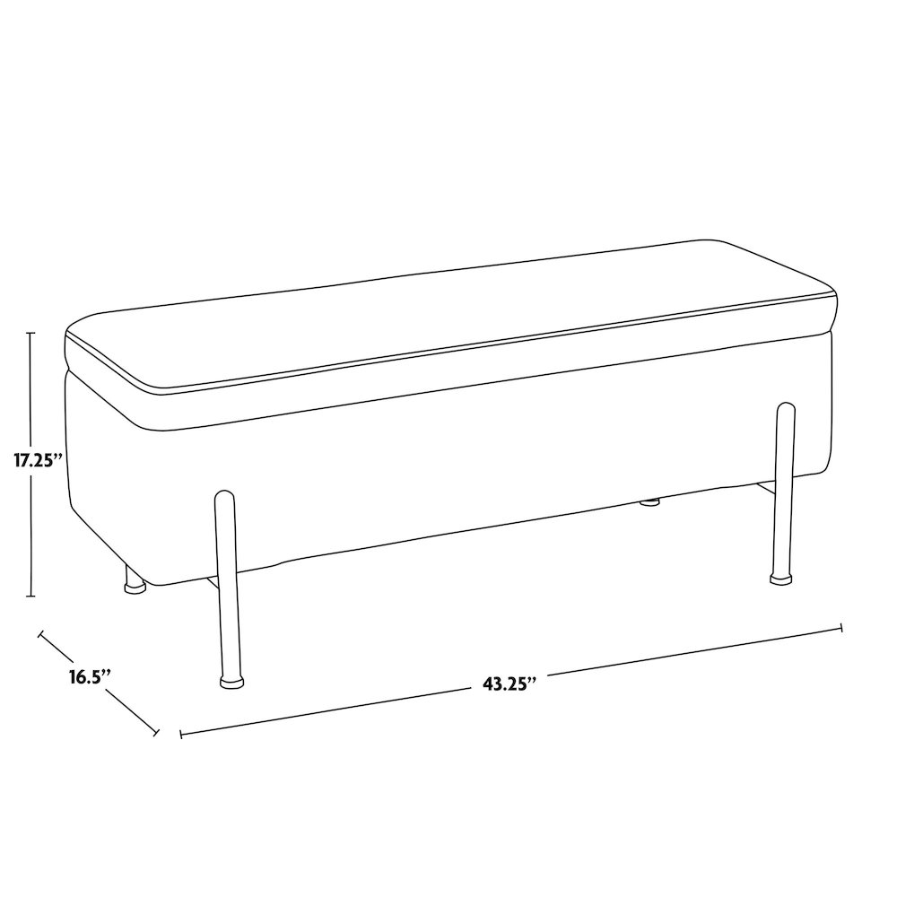 Daniella Storage Bench. Picture 14