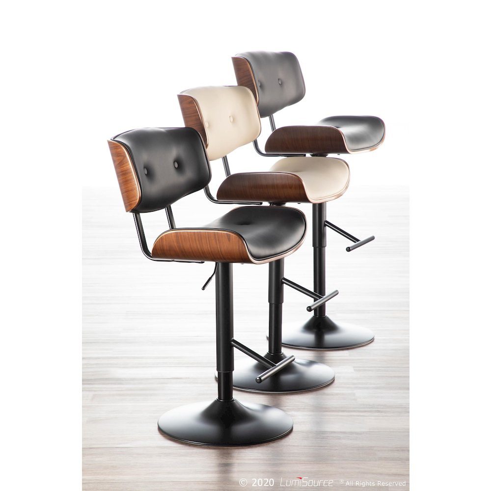 Lombardi Adjustable Barstool - Set of 3. Picture 9