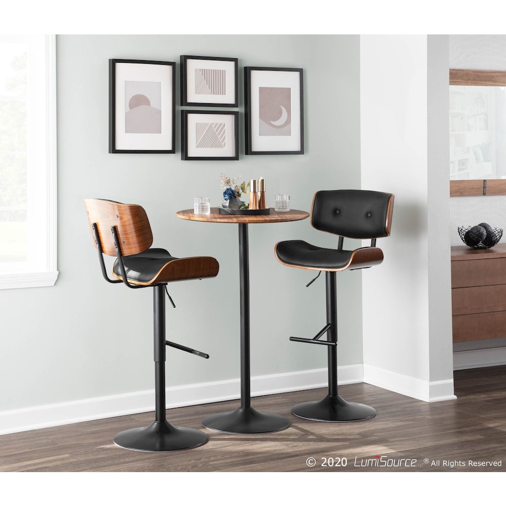 Lombardi Adjustable Barstool - Set of 3. Picture 14