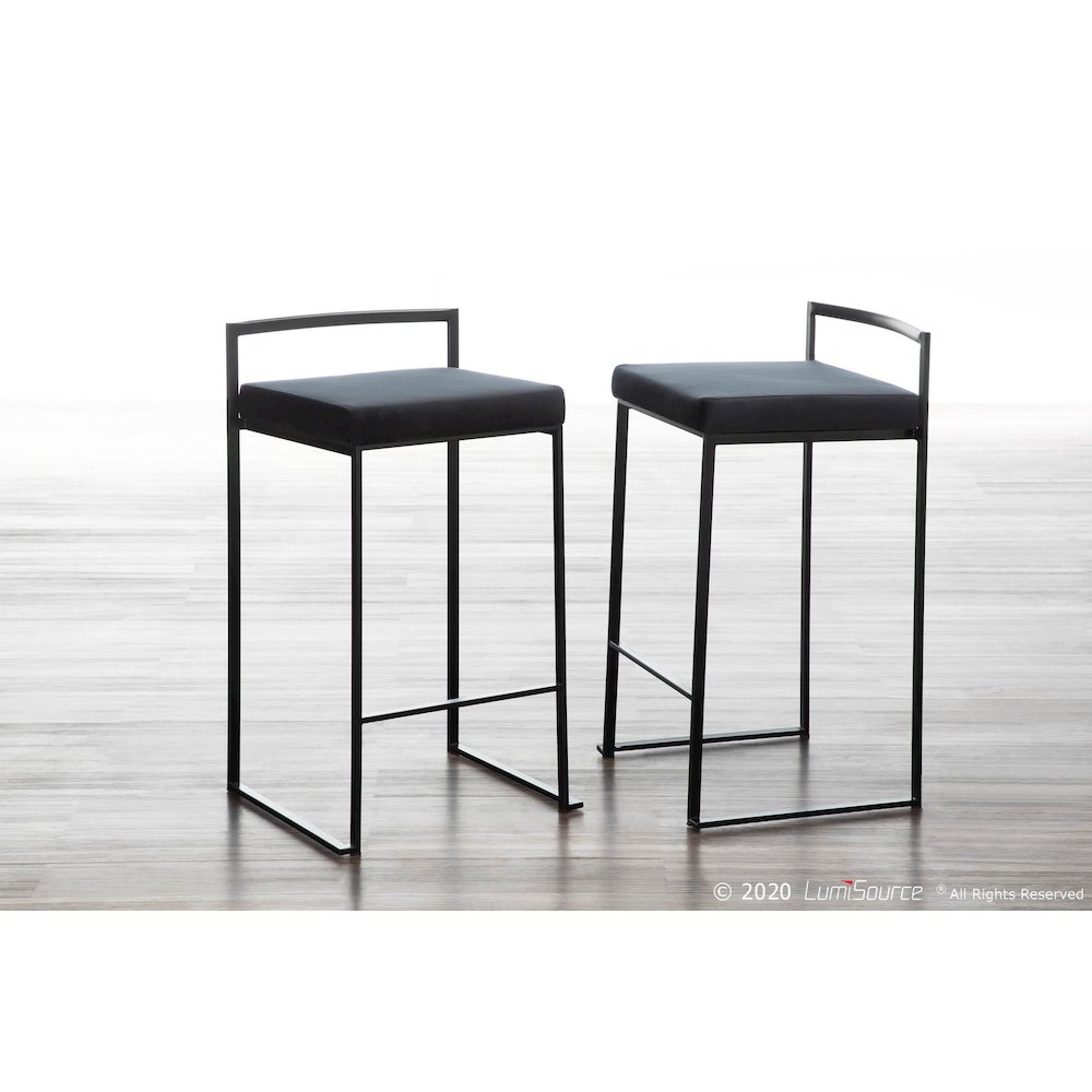 Fuji Stacker 26" Fixed-Height Counter Stool - Set of 3. Picture 7