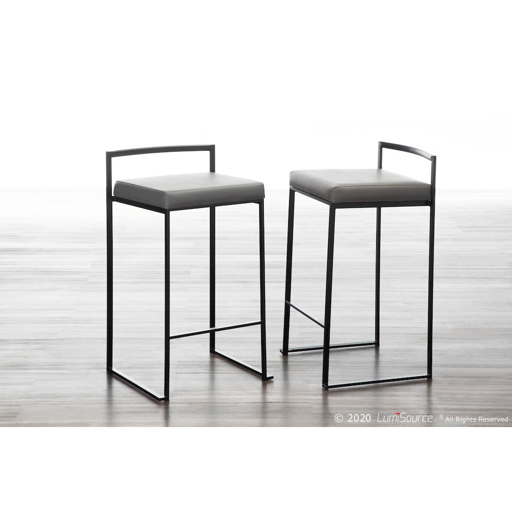 Fuji Stacker 26" Fixed-Height Counter Stool - Set of 3. Picture 7