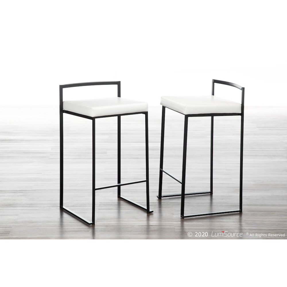 Fuji Stacker 26" Fixed-Height Counter Stool - Set of 3. Picture 7