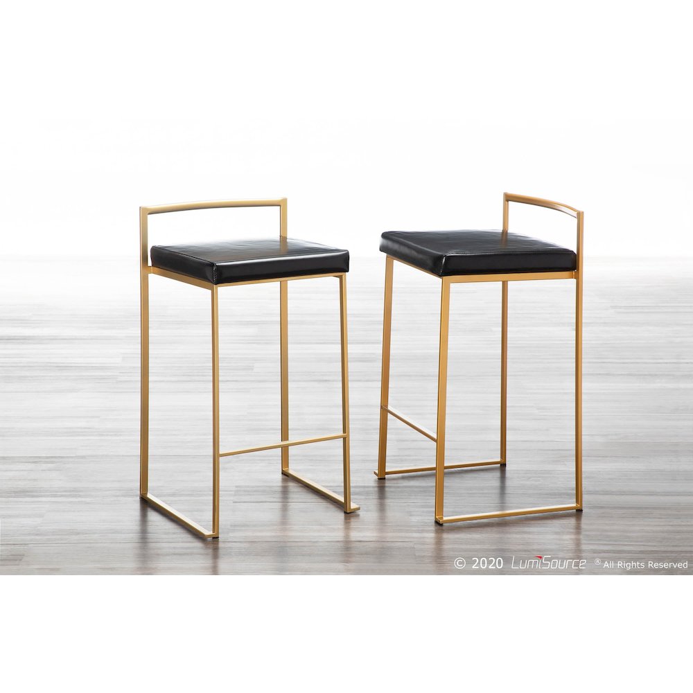 Fuji Stacker 26" Fixed-Height Counter Stool - Set of 3. Picture 7