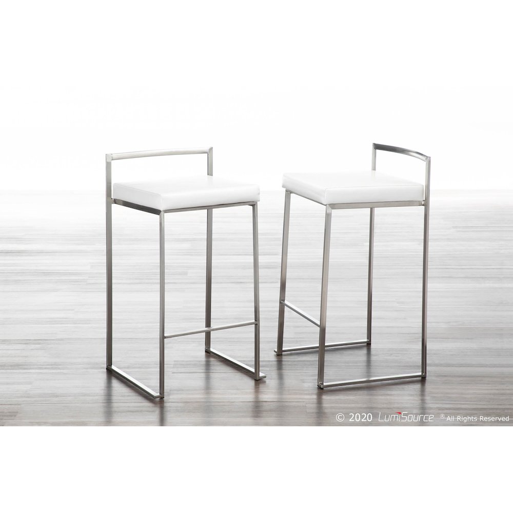 Fuji Stacker 26" Fixed-Height Counter Stool - Set of 3. Picture 8