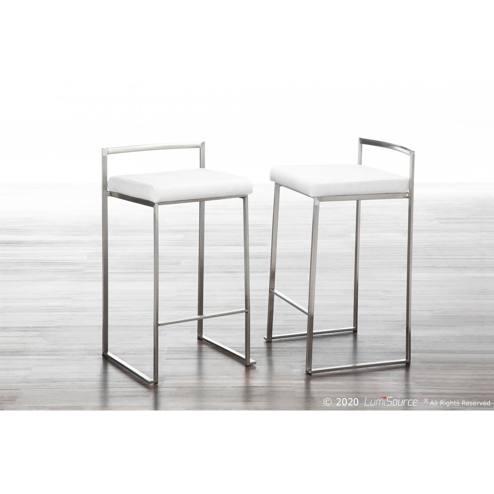 Fuji Stacker 26" Fixed-Height Counter Stool - Set of 3. Picture 8