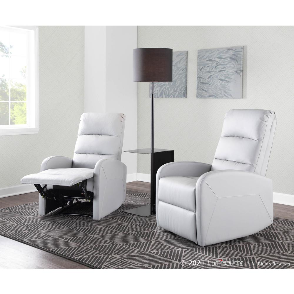 Light Grey PU Dormi Recliner Chair. Picture 10