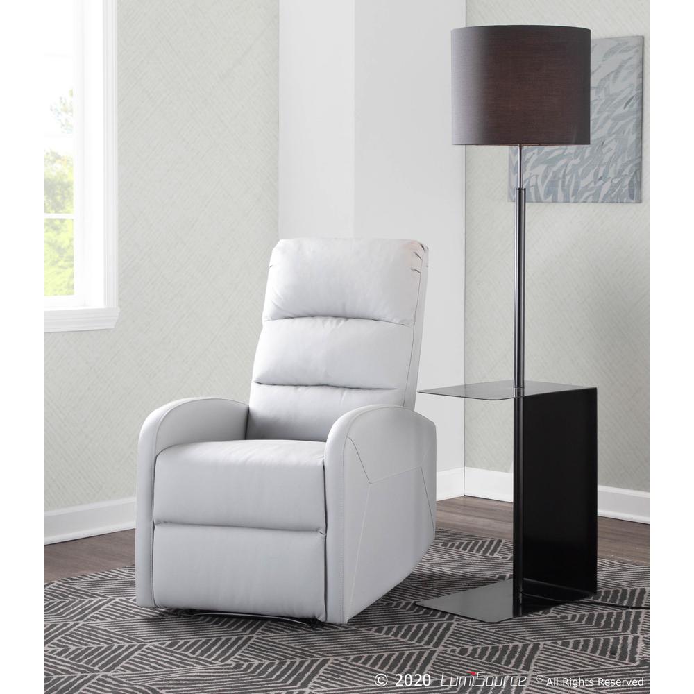 Light Grey PU Dormi Recliner Chair. Picture 12