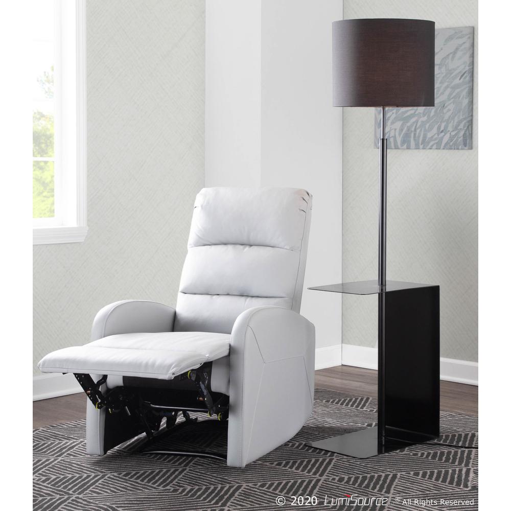 Light Grey PU Dormi Recliner Chair. Picture 13