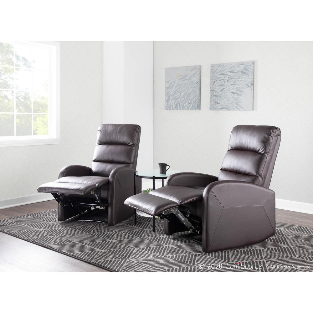 Brown PU Dormi Recliner Chair. Picture 11