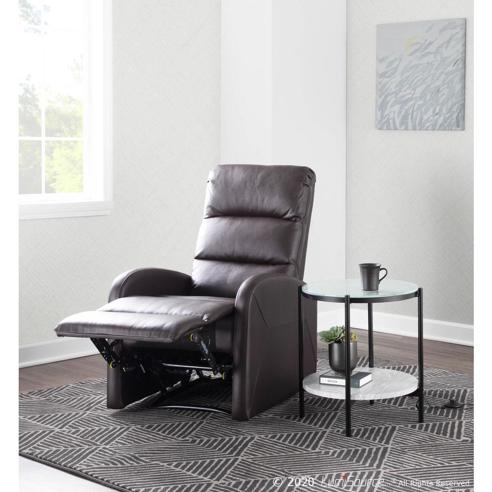Brown PU Dormi Recliner Chair. Picture 13