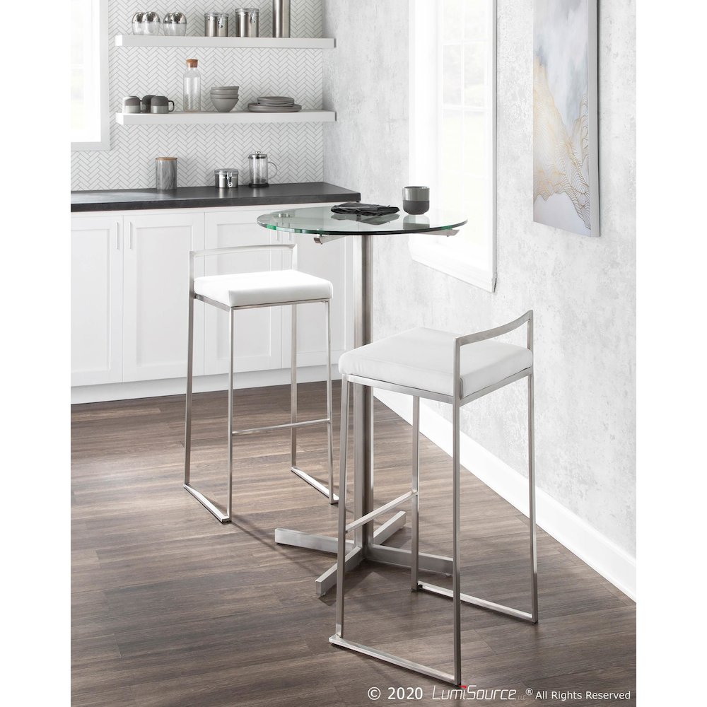 Fuji Stacker 30" Fixed-Height Barstool - Set of 3. Picture 8