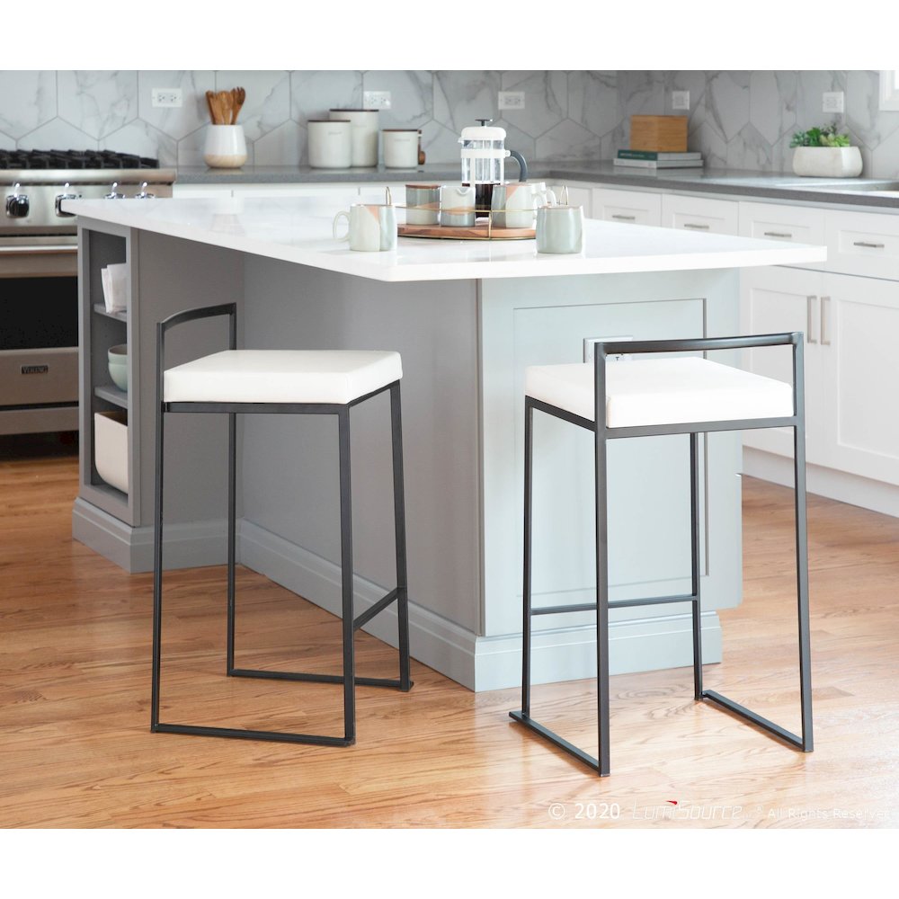Fuji Stacker 26" Fixed-Height Counter Stool - Set of 3. Picture 9