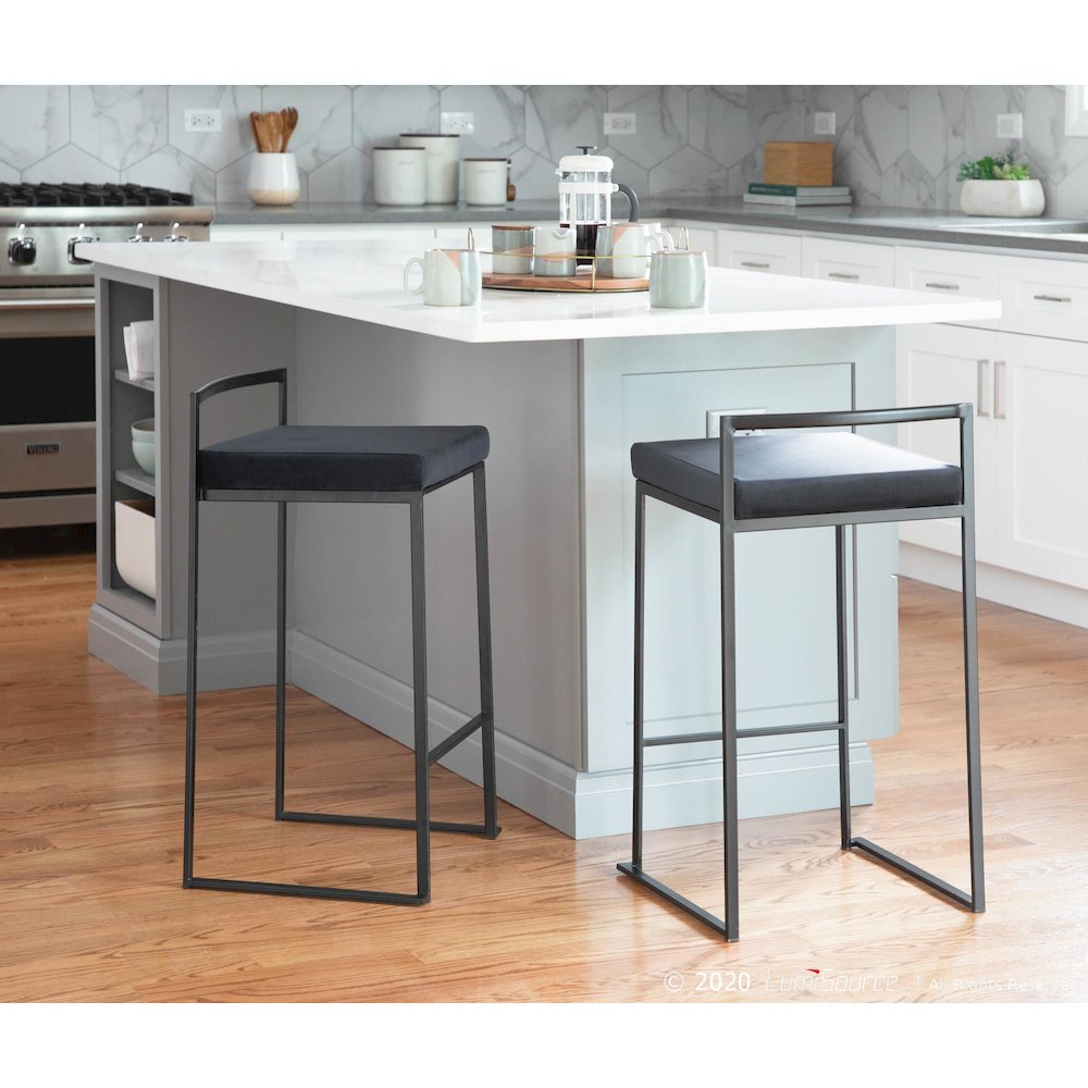 Fuji Stacker 26" Fixed-Height Counter Stool - Set of 3. Picture 8