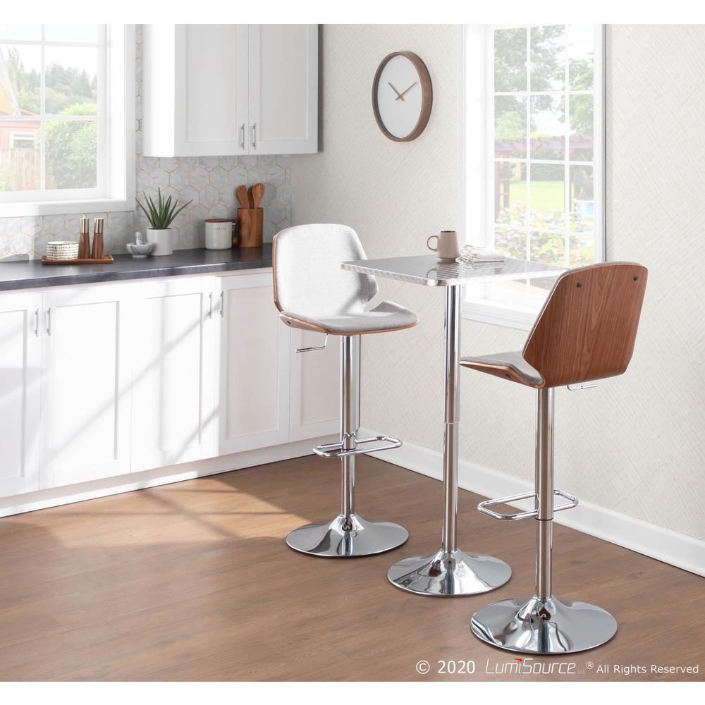 Silver Bistro Square Bar Table. Picture 7