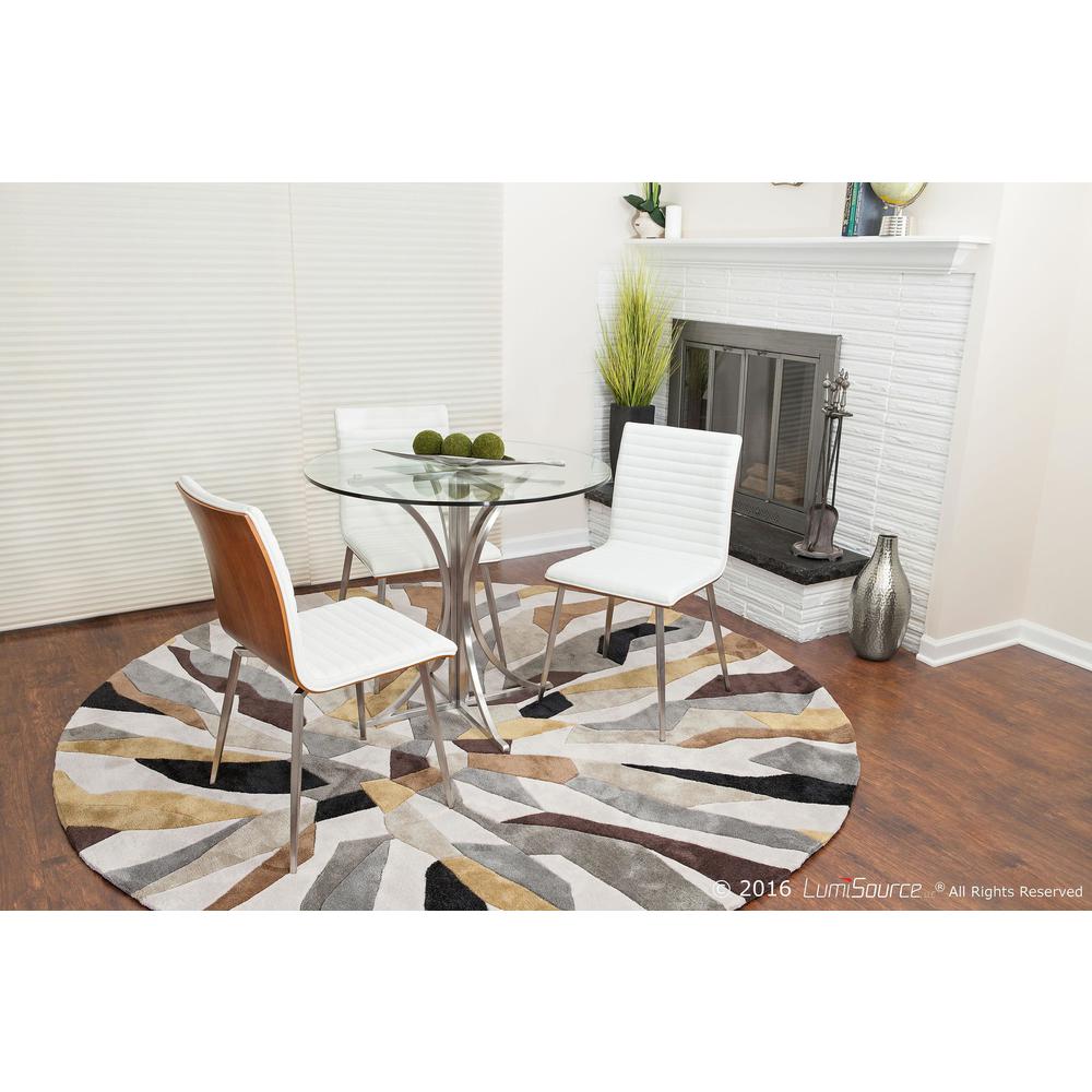 Walnut, Off-White Mason Swivel Chair - Set of 2. Picture 12