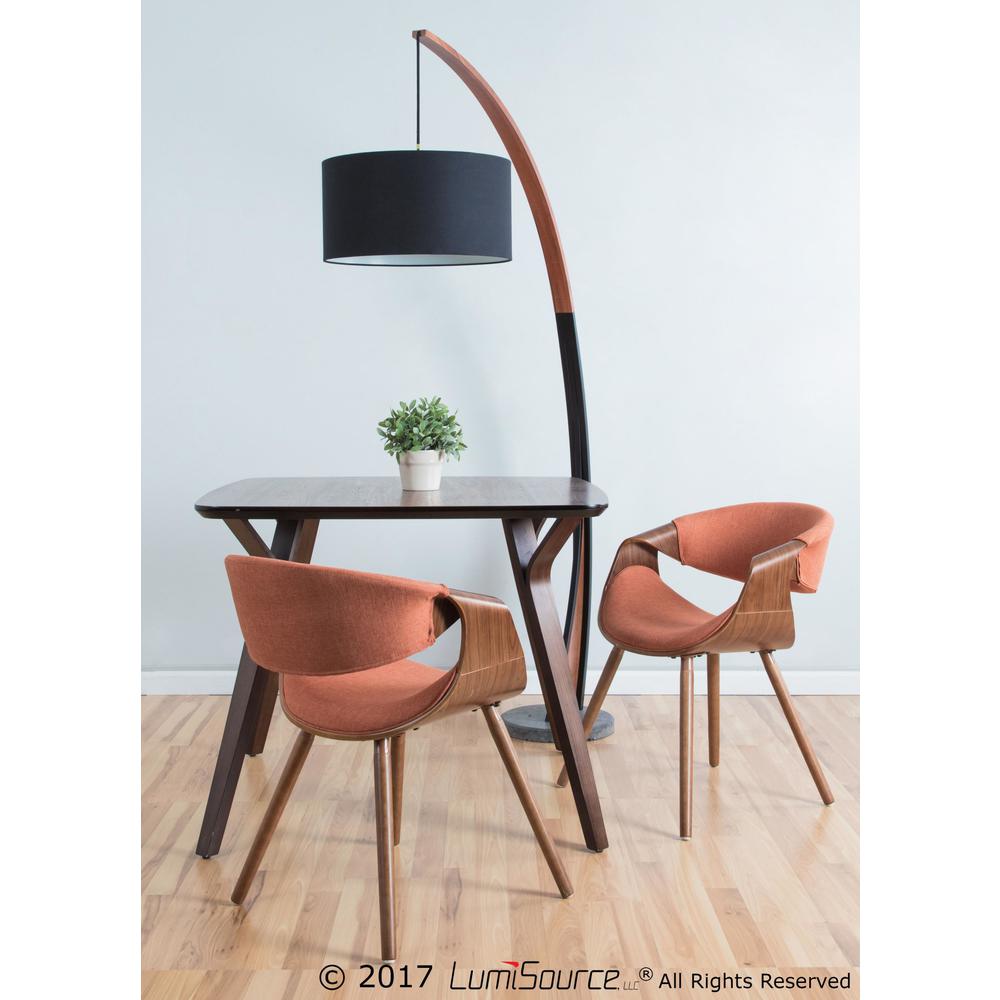 Walnut, Black Noah Floor Lamp. Picture 3