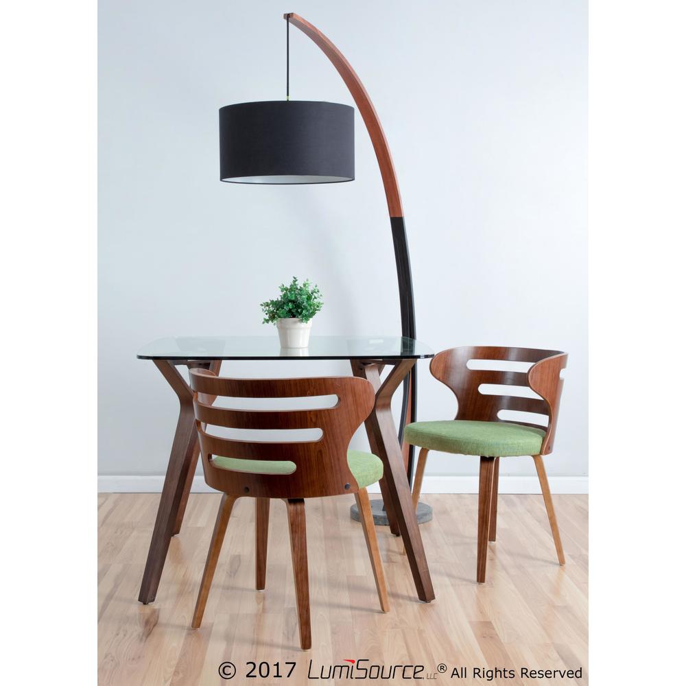 Walnut, Black Noah Floor Lamp. Picture 2