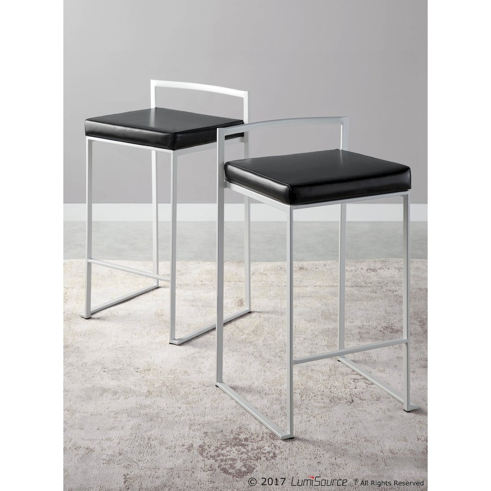 Fuji Stacker 26" Fixed-Height Counter Stool - Set of 3. Picture 9