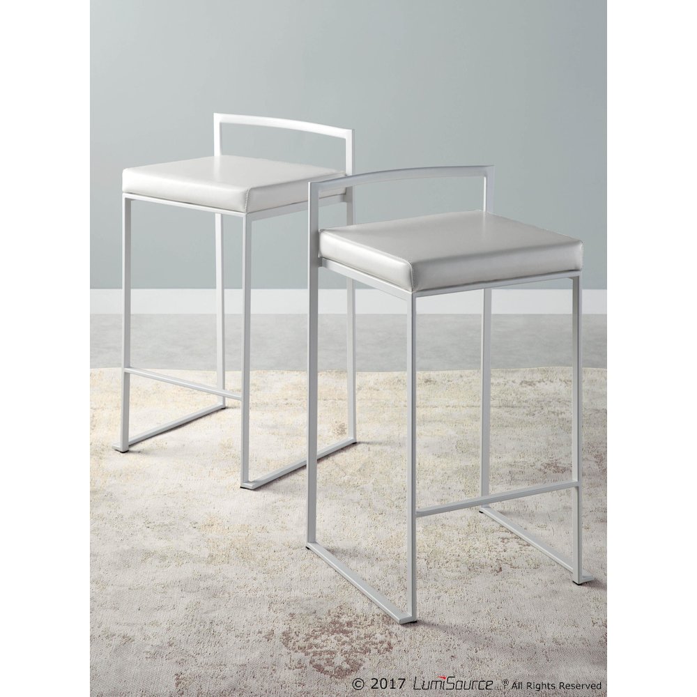 Fuji Stacker 26" Fixed-Height Counter Stool - Set of 3. Picture 7