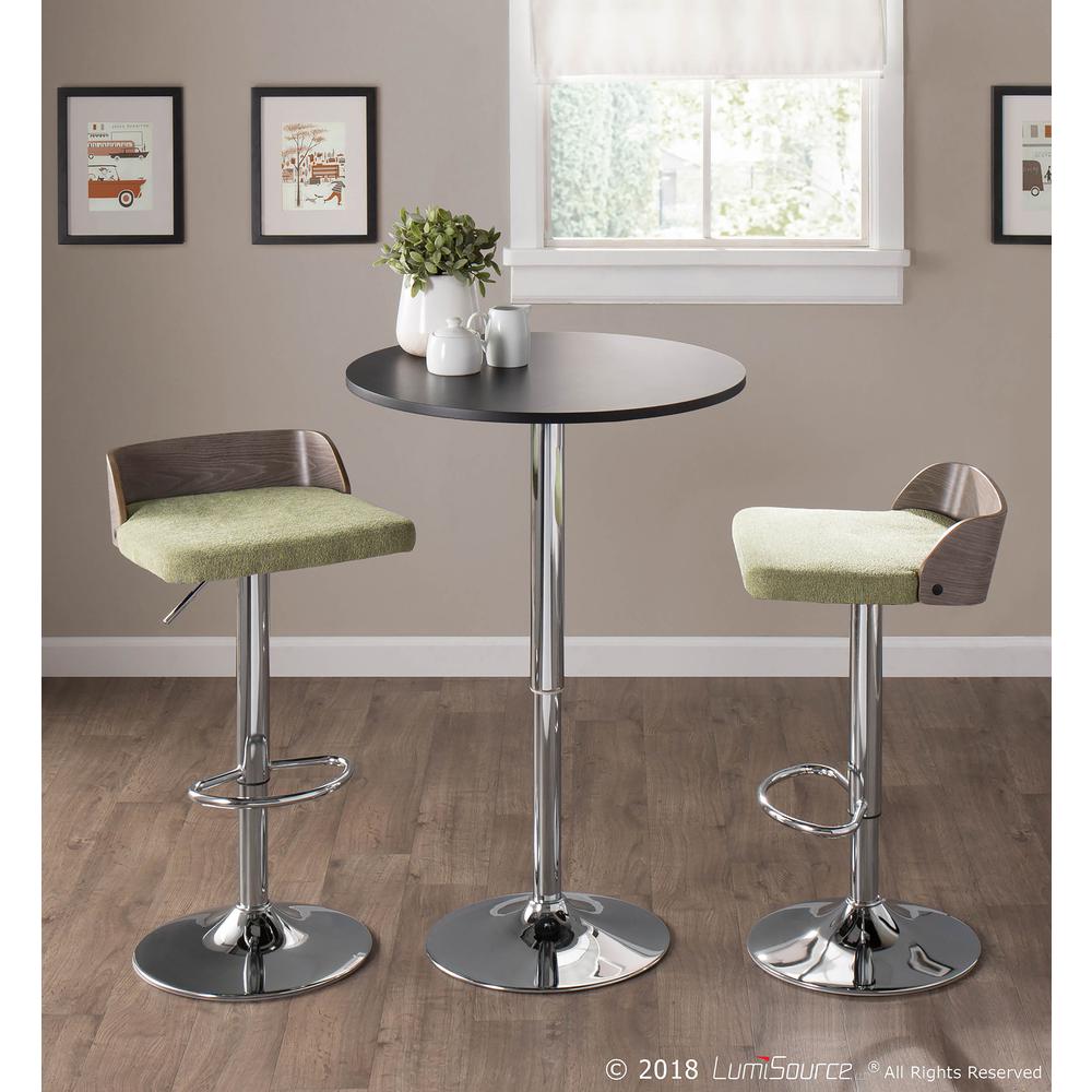 Black Adjustable Bar Table. Picture 5