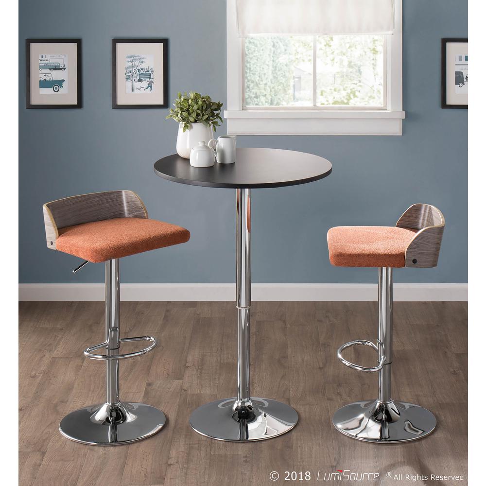Black Adjustable Bar Table. Picture 4