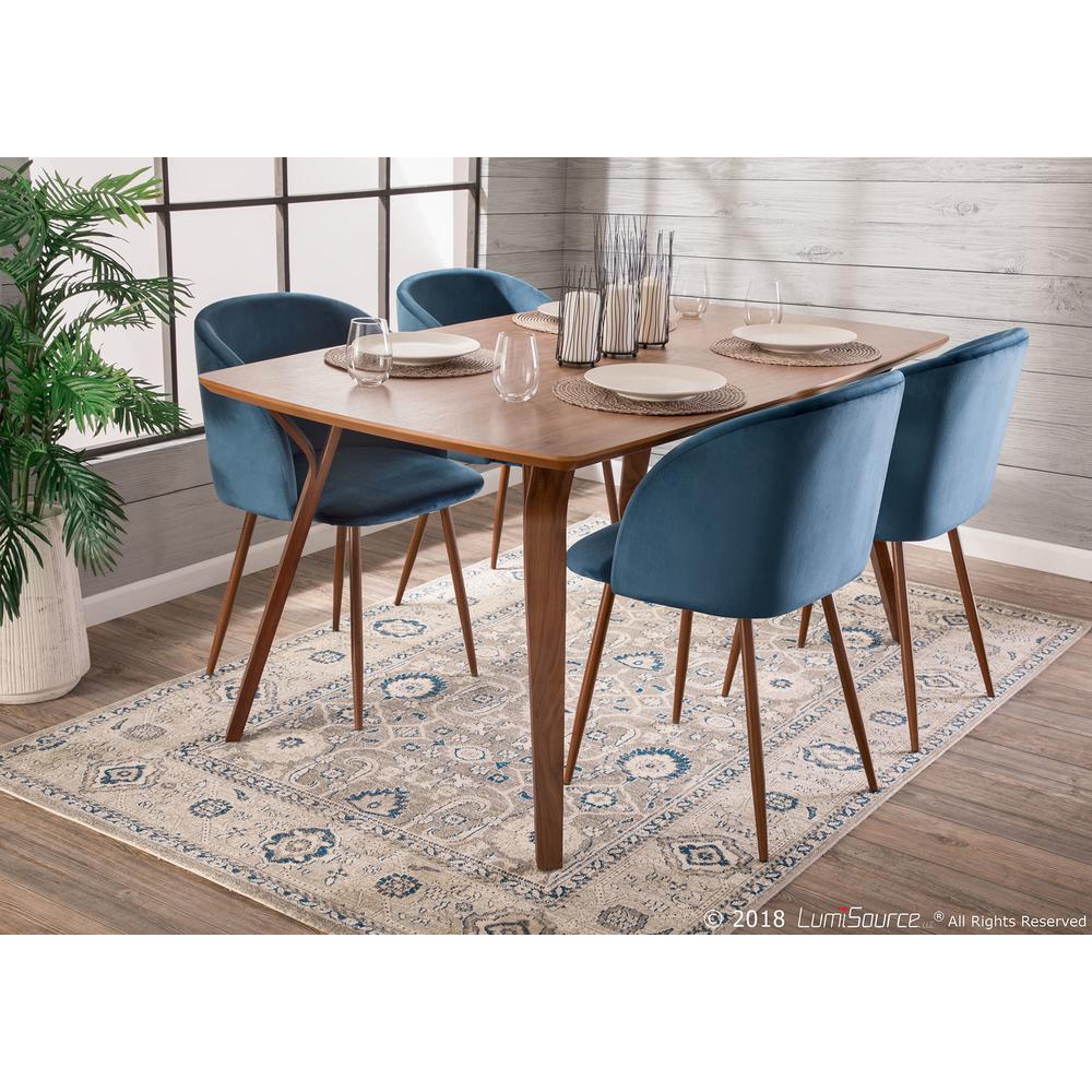 Walnut Wood Folia Dining Table. Picture 7