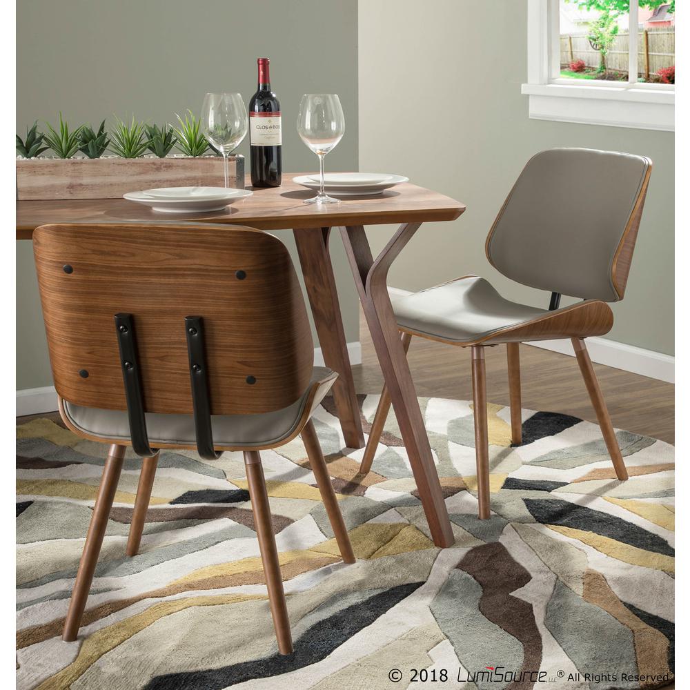 Walnut Wood Folia Dining Table. Picture 8