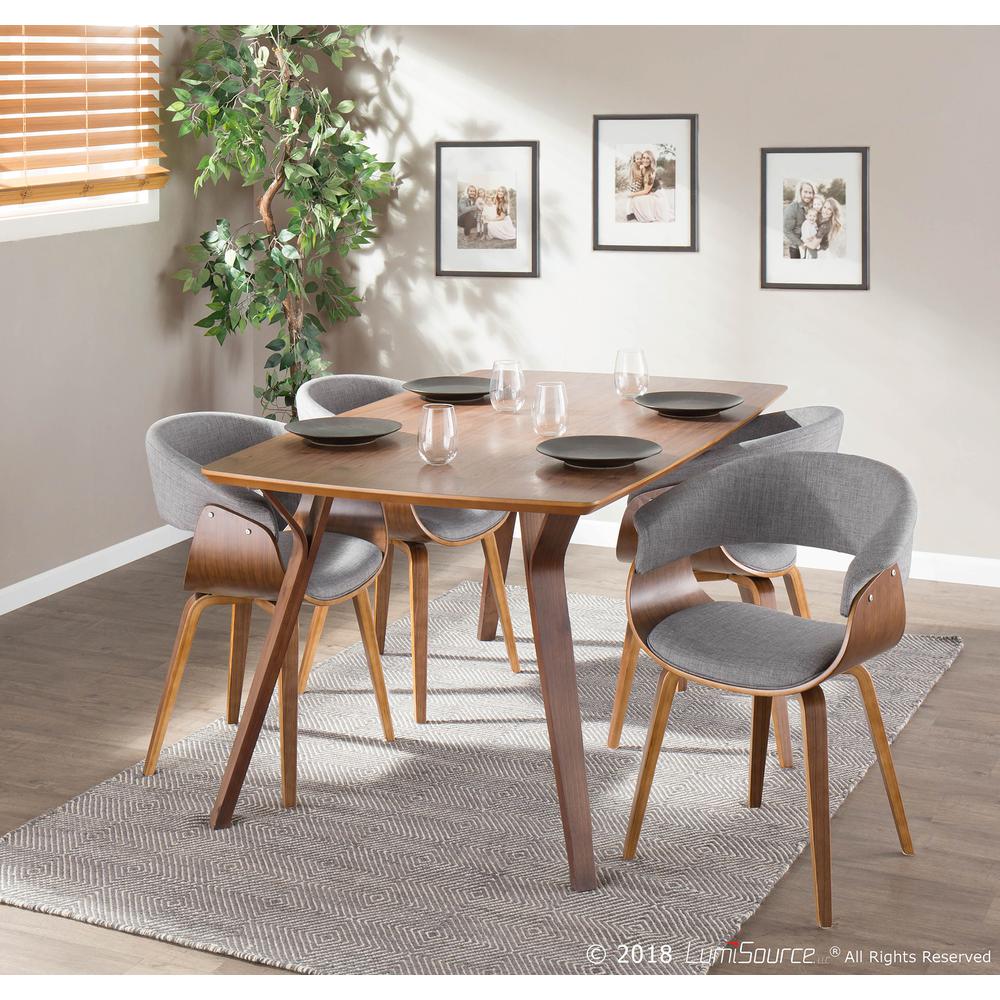 Walnut Wood Folia Dining Table. Picture 10