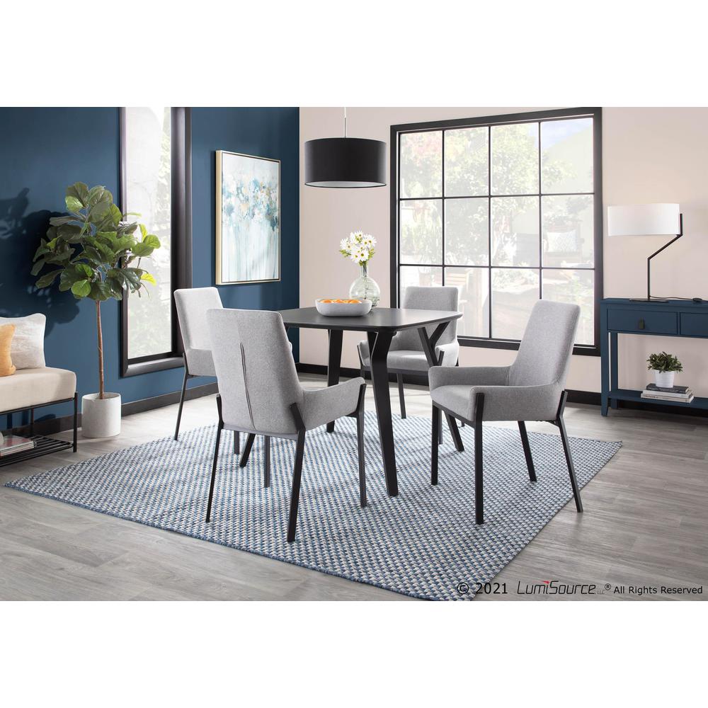 Black Wood Folia Dinette Table. Picture 7