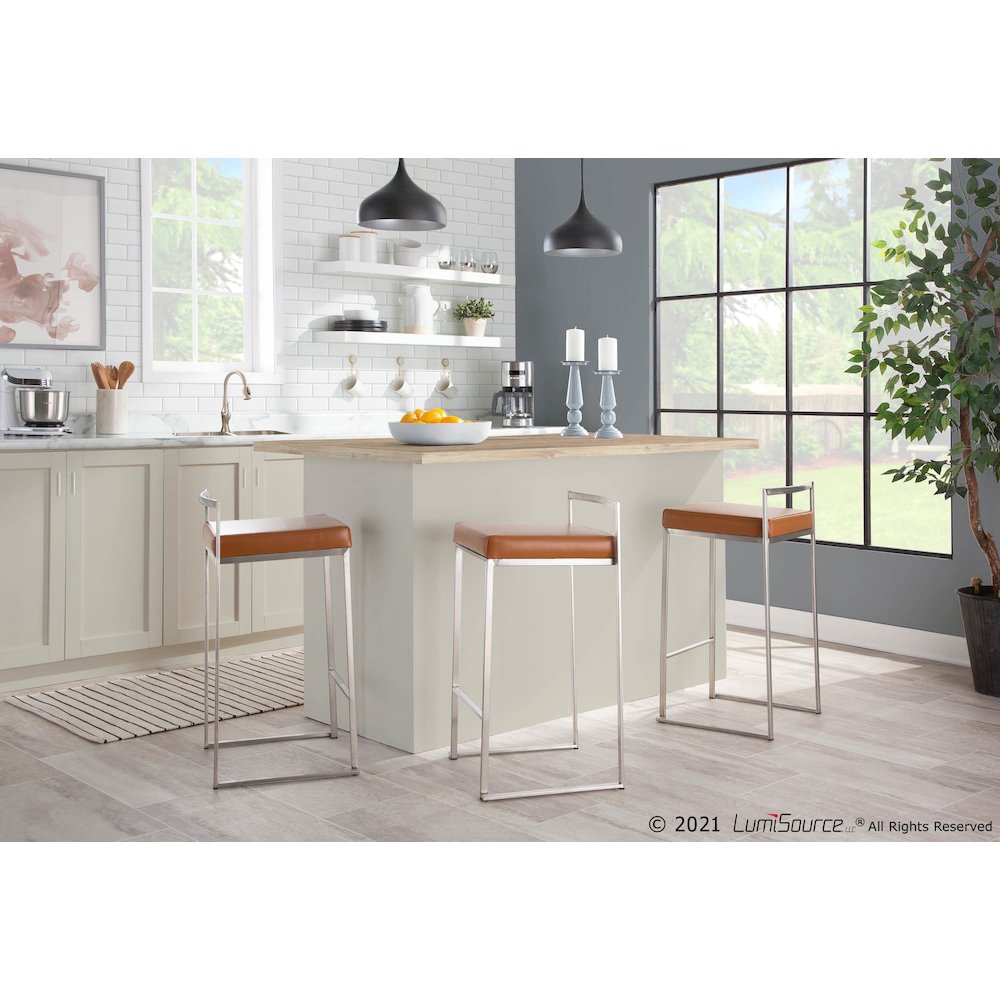 Fuji Stacker 26" Fixed-Height Counter Stool - Set of 3. Picture 8