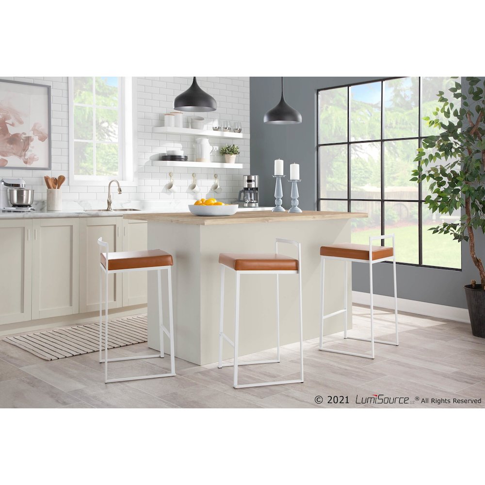 Fuji Stacker 26" Fixed-Height Counter Stool - Set of 3. Picture 9
