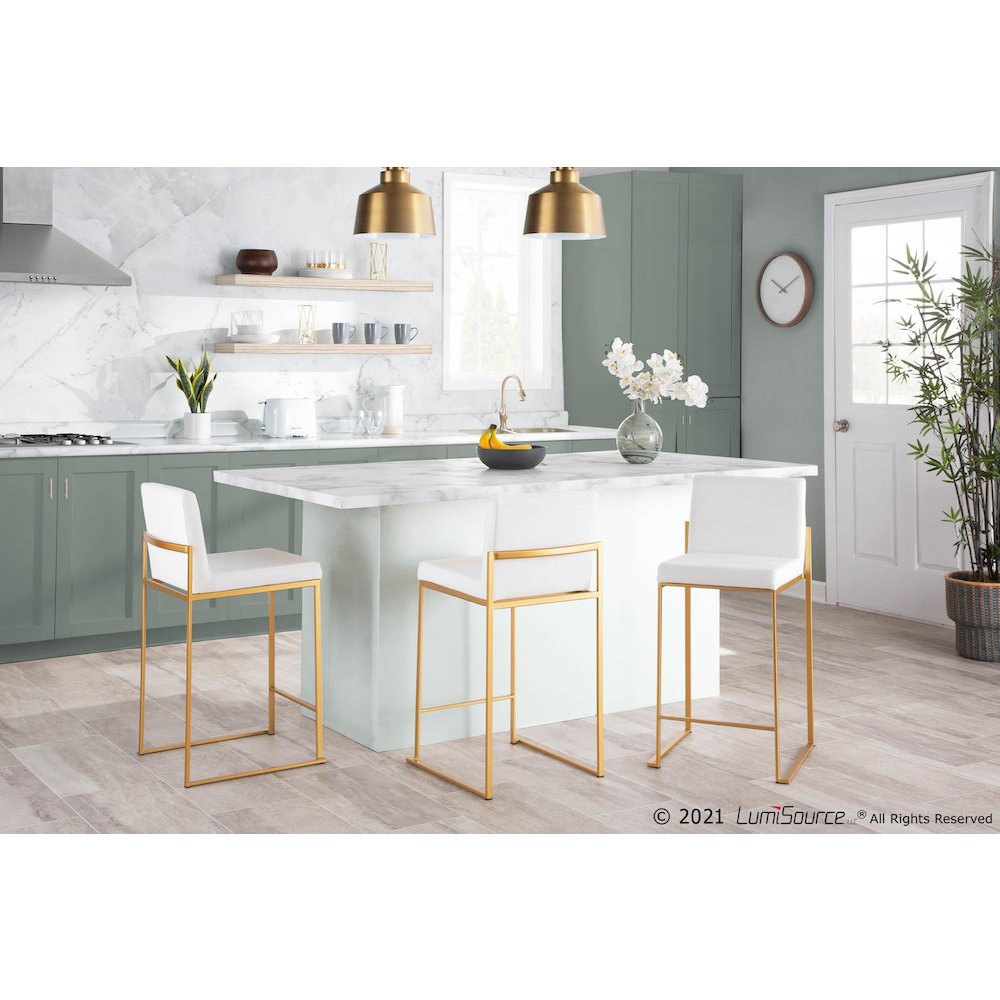Fuji High Back 26" Fixed-Height Counter Stool - Set of 3. Picture 8