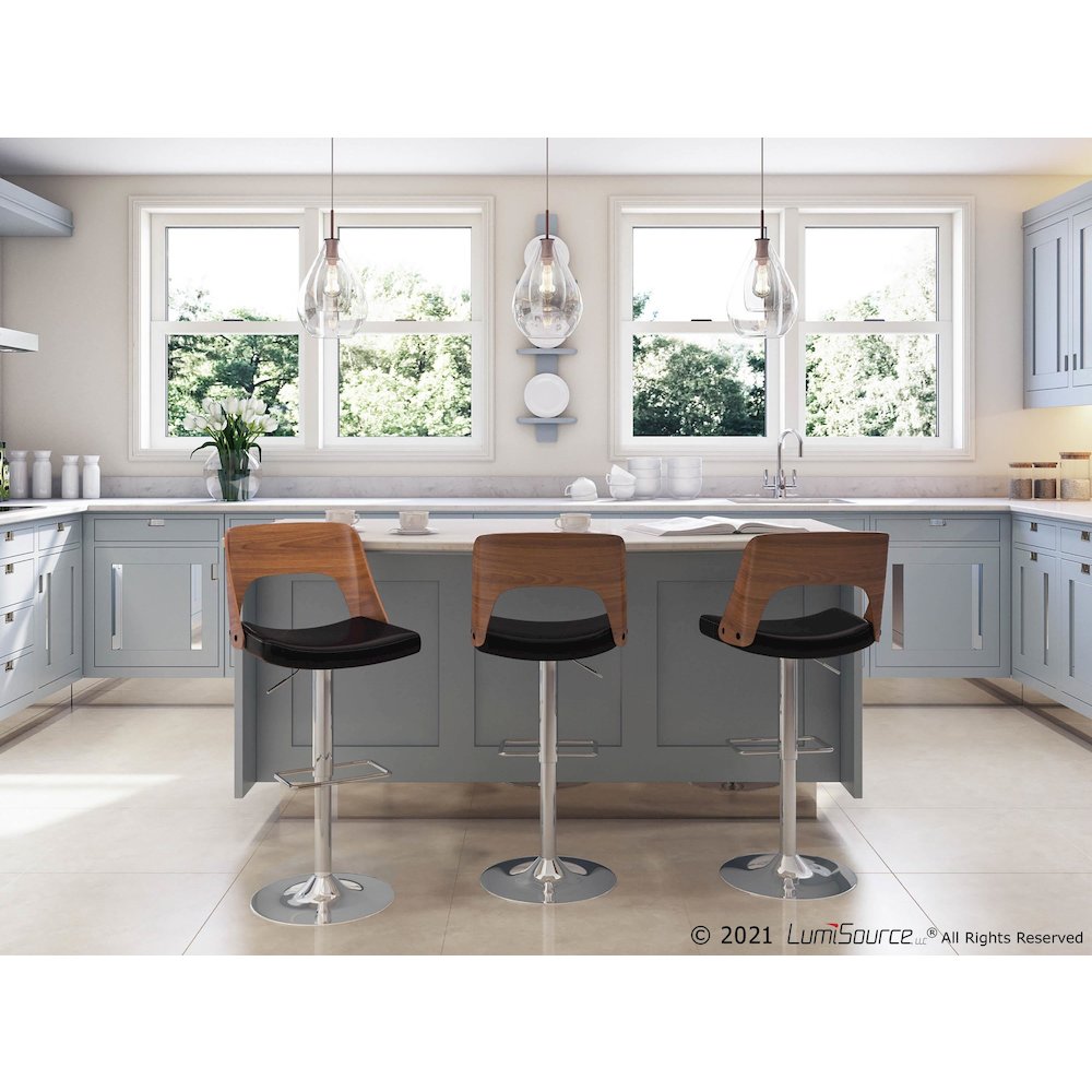 Valencia Adjustable Barstool - Set of 3. Picture 8