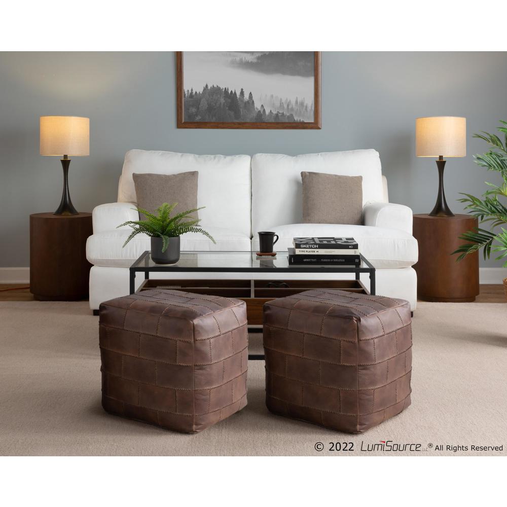 Oil Rubbed Bronze, Natural Linen Lenuxe 24" Metal Table Lamp - Set of 2. Picture 9