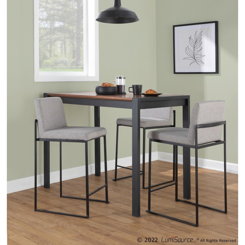 Fuji High Back 26" Fixed-Height Counter Stool - Set of 3. Picture 8
