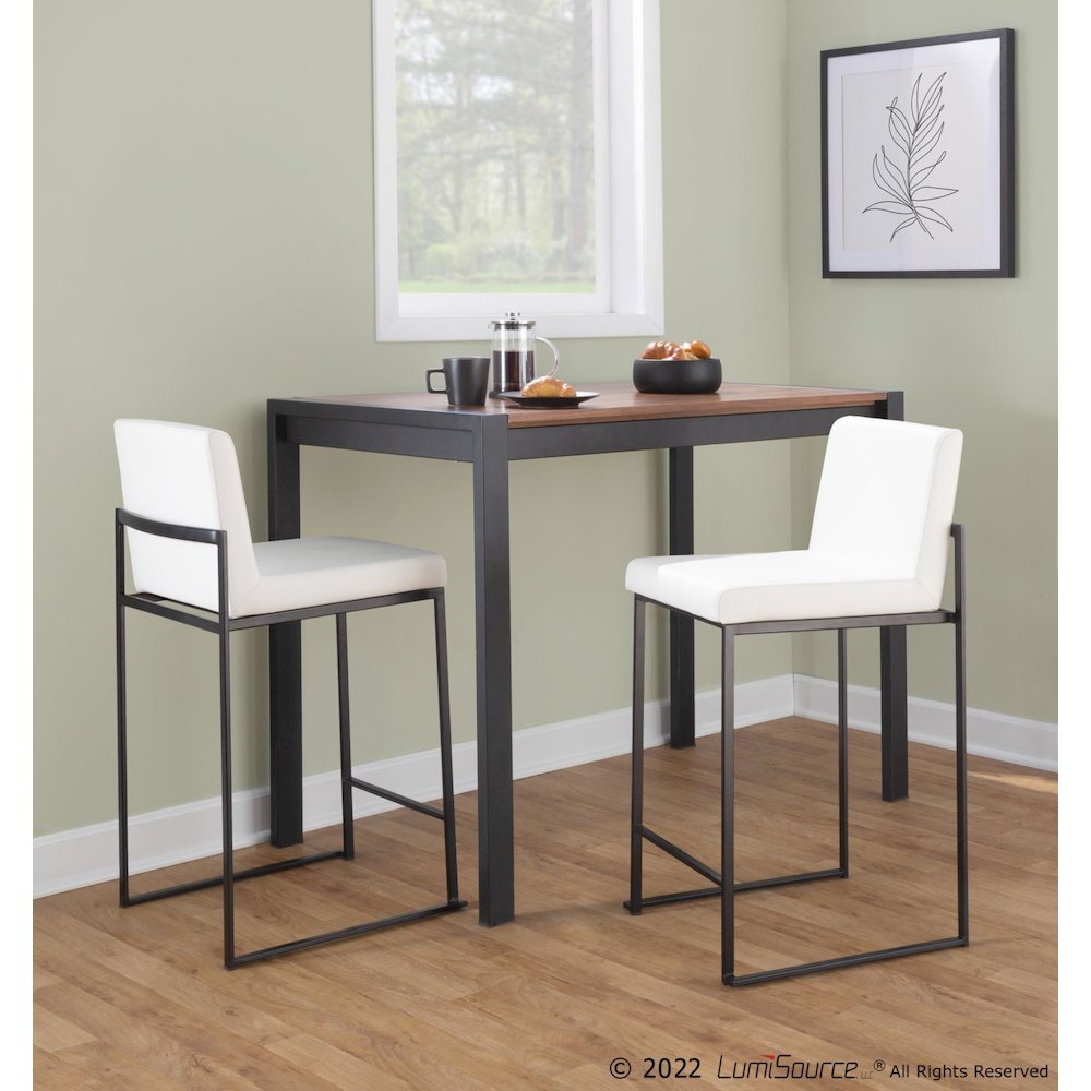 Fuji High Back 26" Fixed-Height Counter Stool - Set of 3. Picture 8