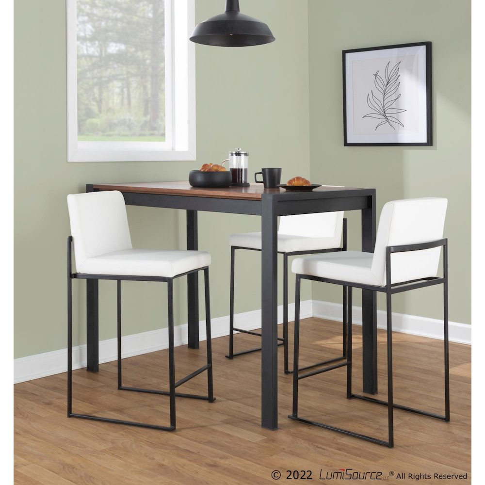 Fuji High Back 26" Fixed-Height Counter Stool - Set of 3. Picture 9
