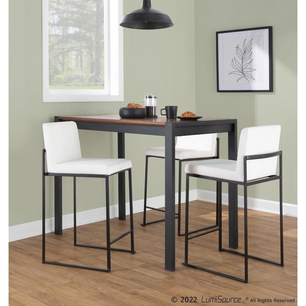 Fuji High Back 26" Fixed-Height Counter Stool - Set of 3. Picture 9