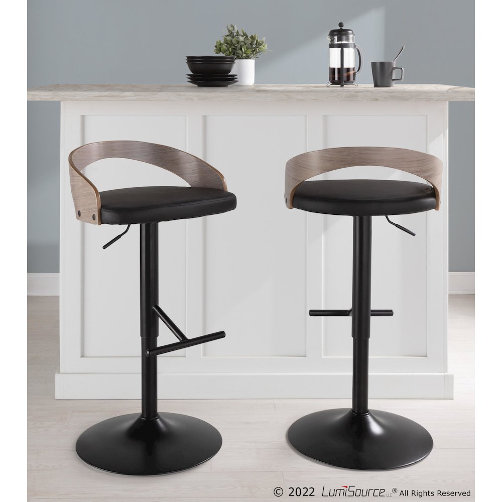 Grotto Adjustable Barstool - Set of 2. Picture 8