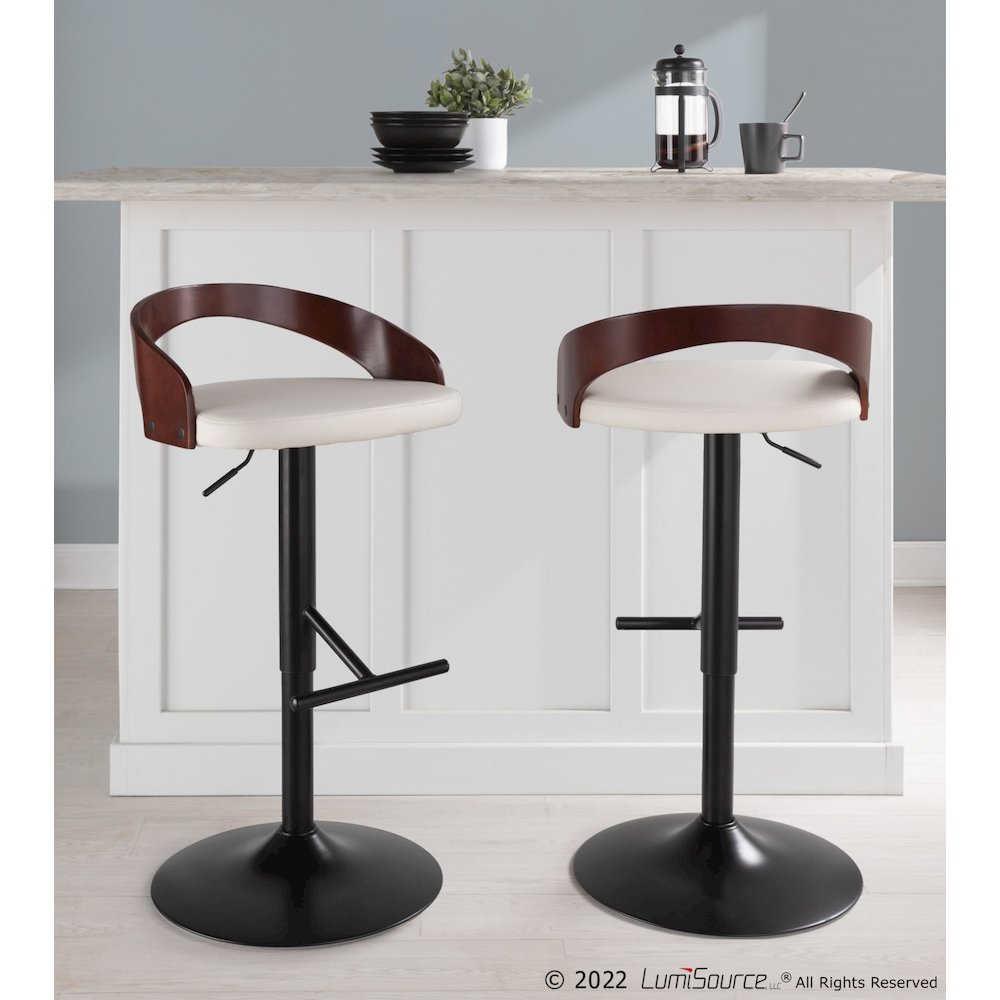 Grotto Adjustable Barstool - Set of 2. Picture 7