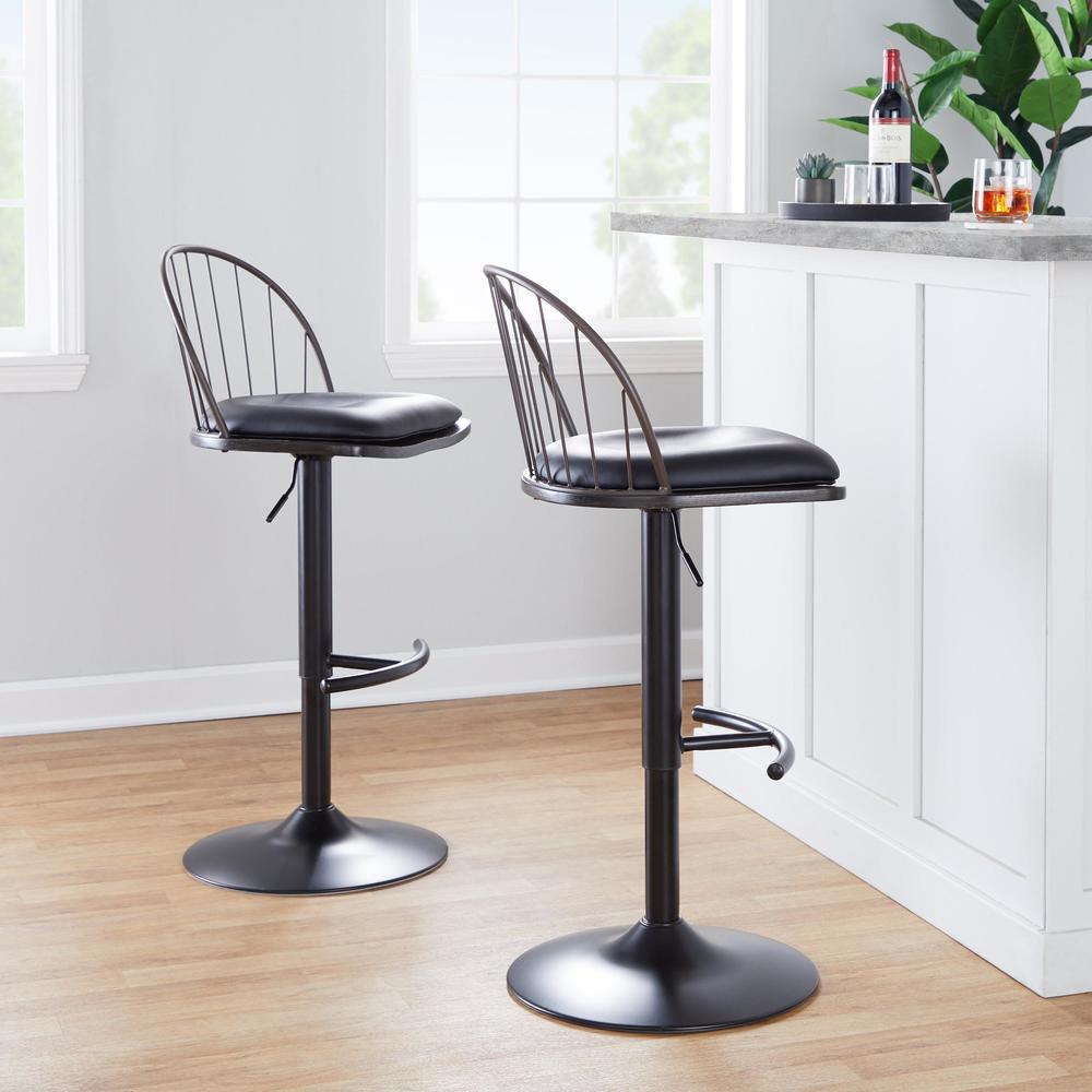 Riley Adjustable Barstool - Set of 2. Picture 8